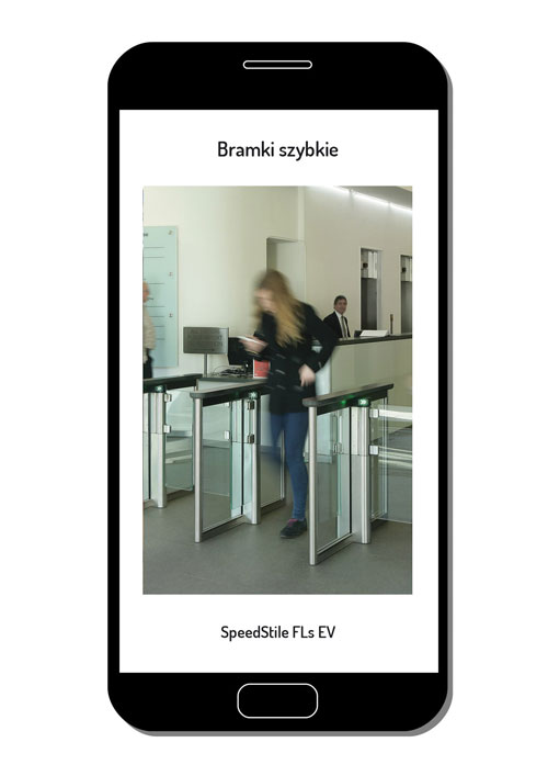 bramki sensoryczne SpeedStile FLs - przejście osoby autoryzowanej